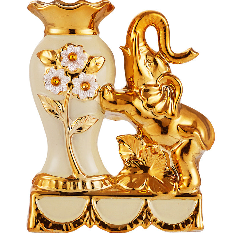 Creative Ceramic Swan-Themed Vases (Pair)