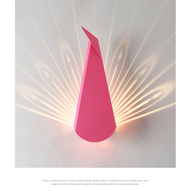 Creative LED Peacock Wall Lamp