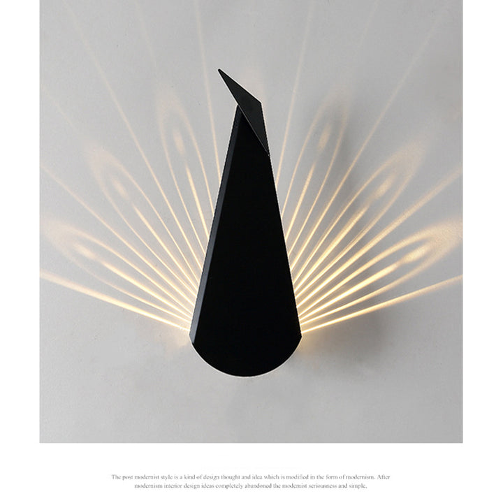 Creative LED Peacock Wall Lamp