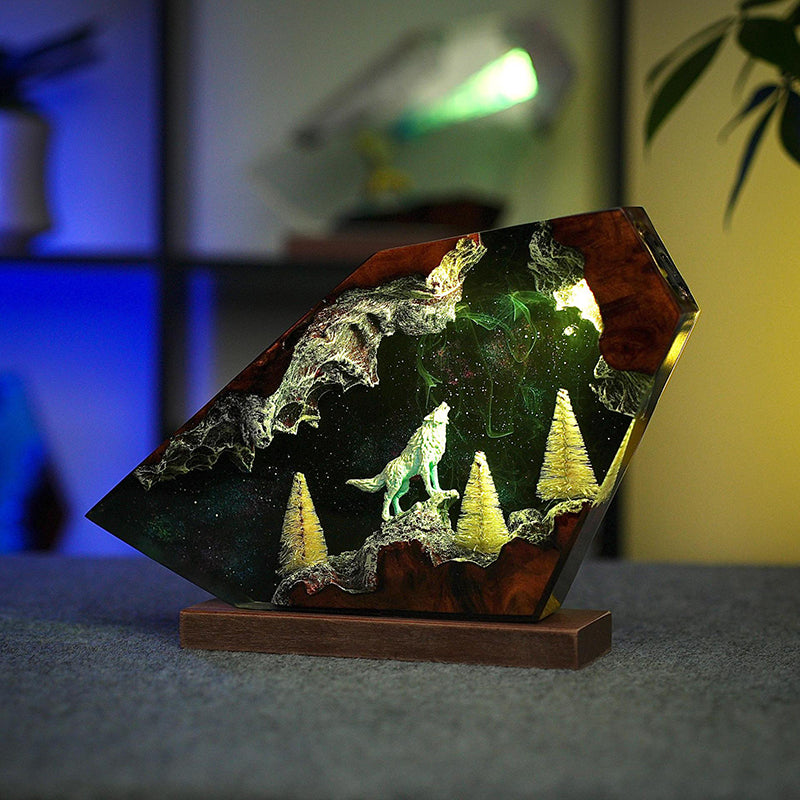 Winter Forest Snow Wolf Decorative Gift