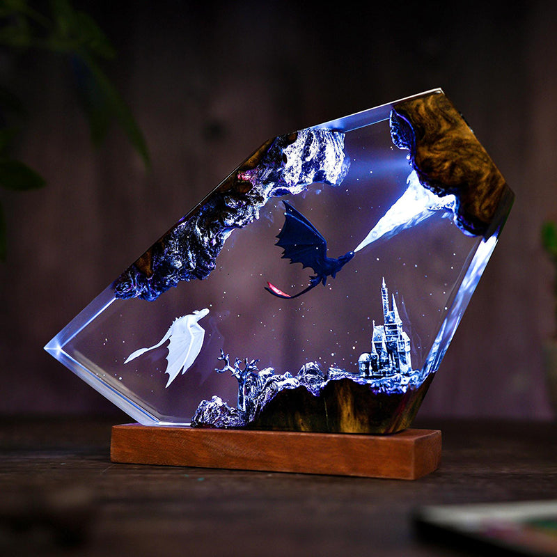 Wrath of Light Epoxy Resin Lamp