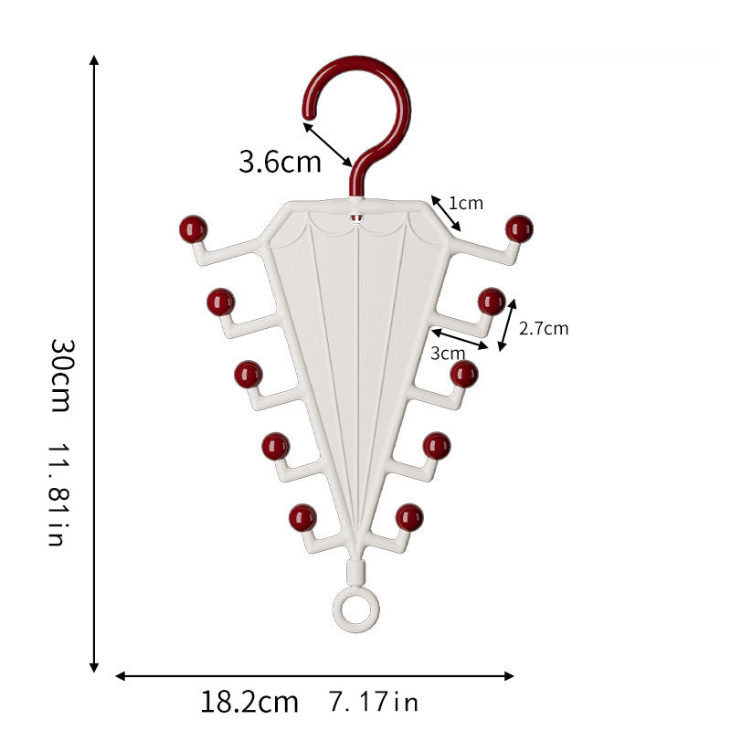 V-shaped double-sided hanging storage rack