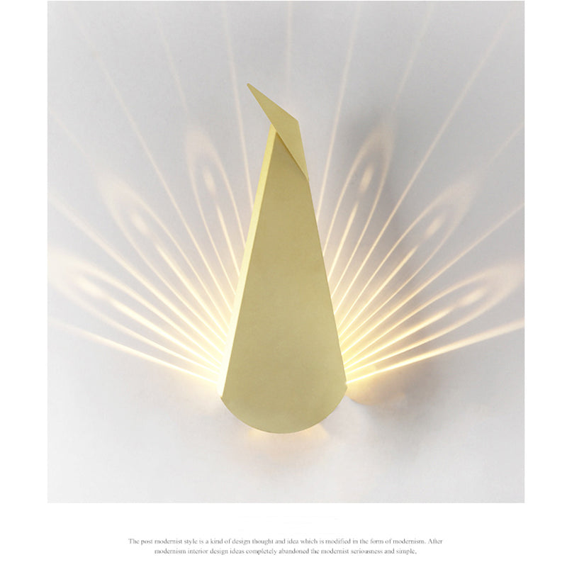 Creative LED Peacock Wall Lamp