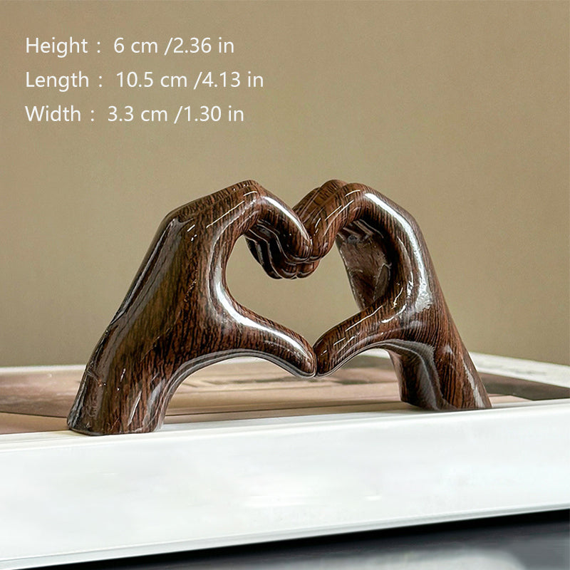 Creative Heart-Gesture Sculpture