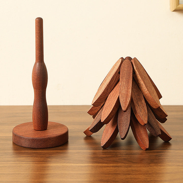Premium Heat-Resistant Solid Wood Trivet
