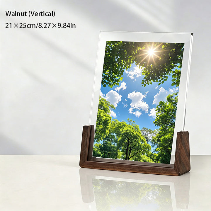 Acrylic and Walnut Gift Photo Frame