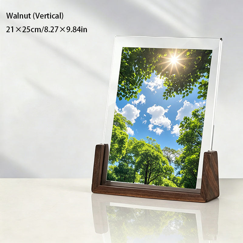 Acrylic and Walnut Gift Photo Frame