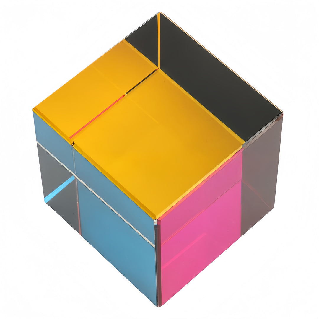 Multicolor Solid Crystal Cube Stress-Relief Puzzle Toy