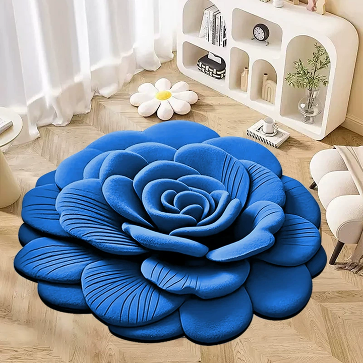 Stunning 3D floral-pattern diatomite bath mat