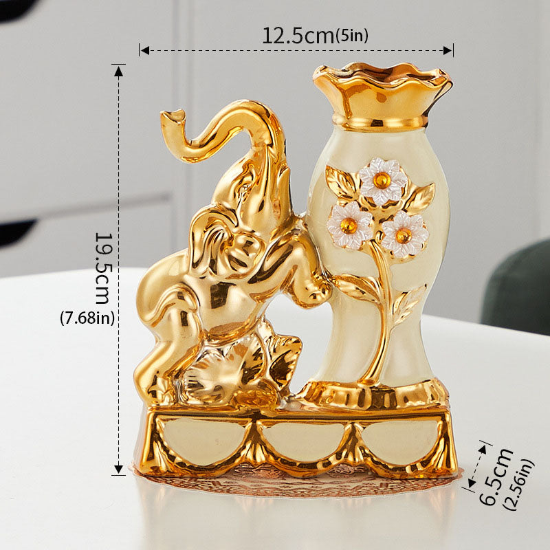 Creative Ceramic Swan-Themed Vases (Pair)