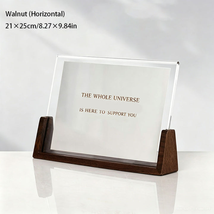 Acrylic and Walnut Gift Photo Frame