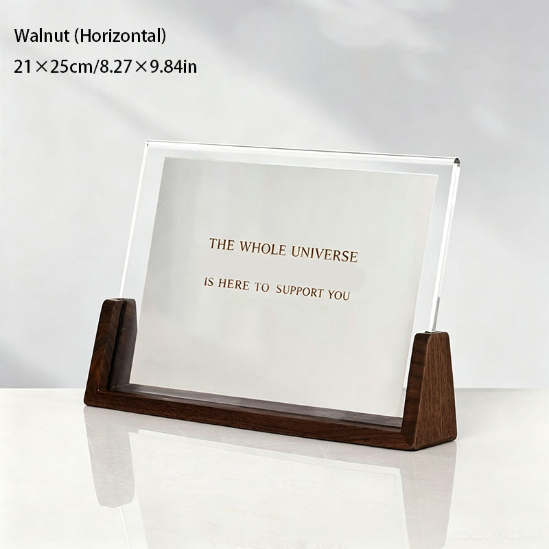 Acrylic and Walnut Gift Photo Frame