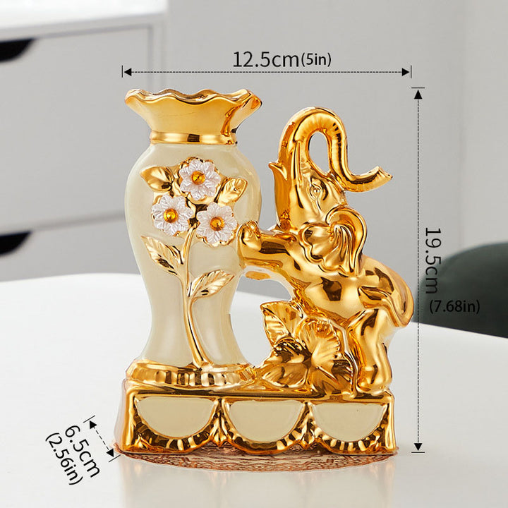 Creative Ceramic Swan-Themed Vases (Pair)