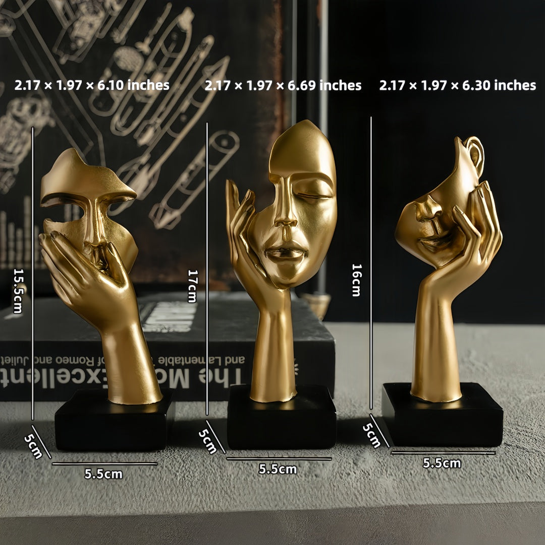 Abstract Face Sculpture