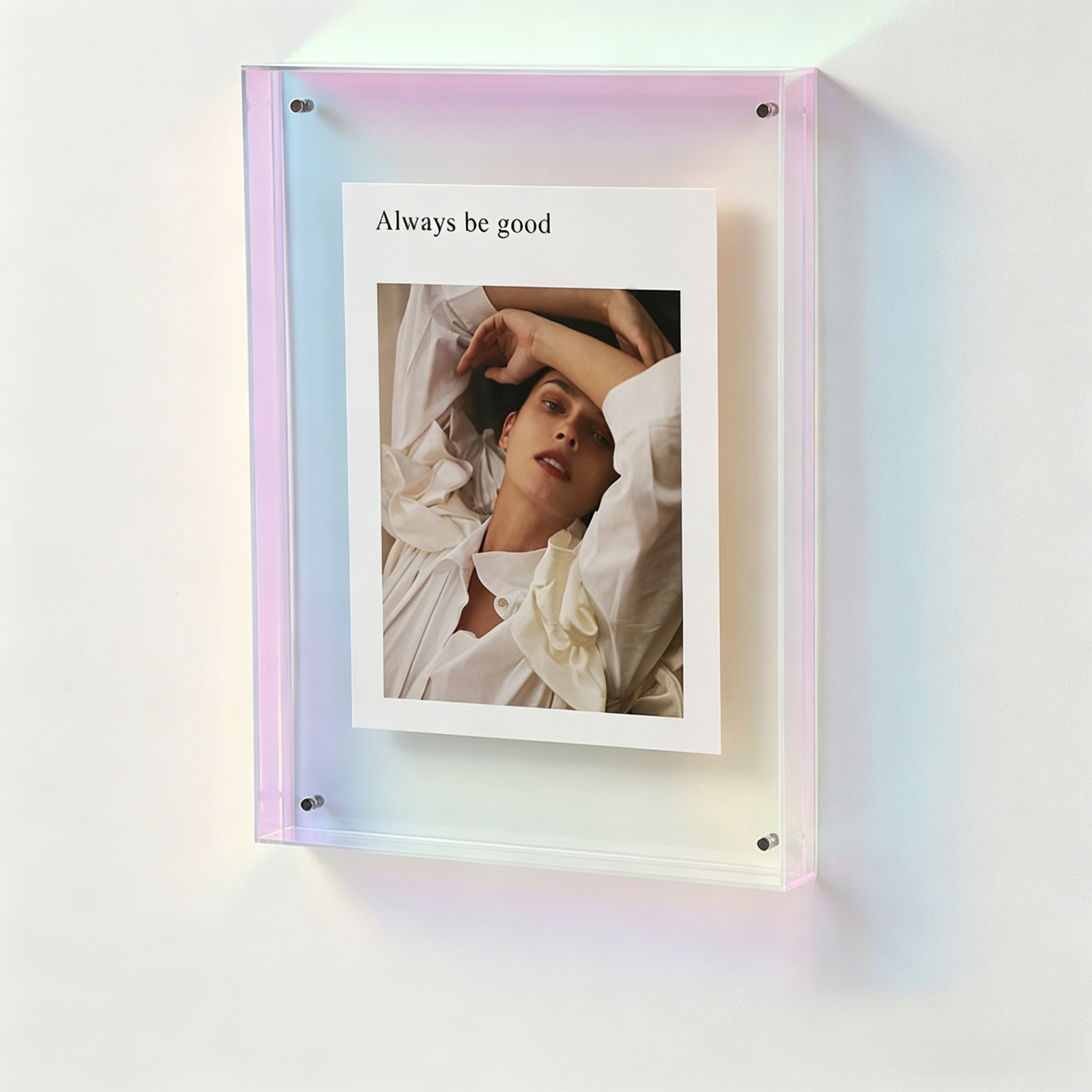 Light Luxury, High-End Transparent Wall-Mounted Display Frame