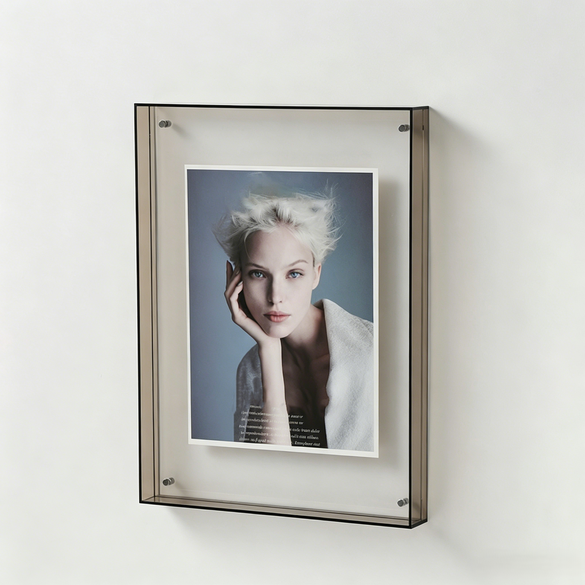 Light Luxury, High-End Transparent Wall-Mounted Display Frame