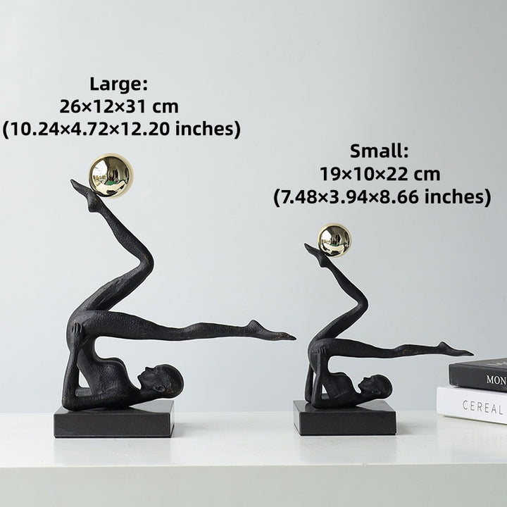 The Equilibrium - Handstand Figure Sculpture in Cast Iron