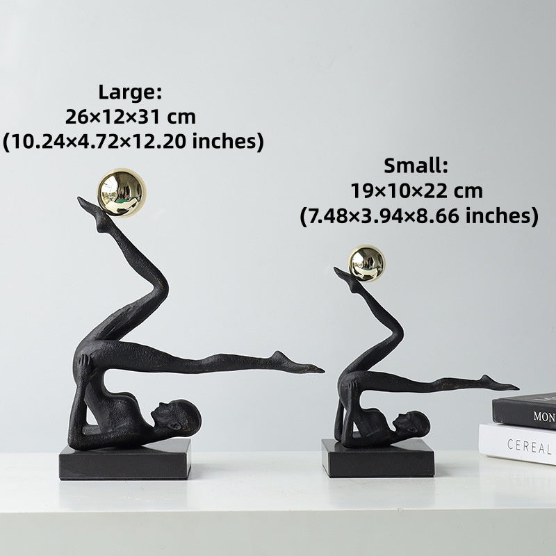 The Equilibrium - Handstand Figure Sculpture in Cast Iron