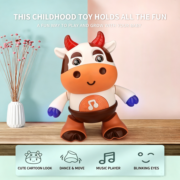 Cute electric dancing calf robot toy