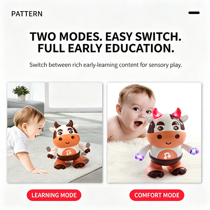 Cute electric dancing calf robot toy