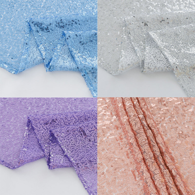 Star-sequin table runner, suitable for banquet and party decorations.