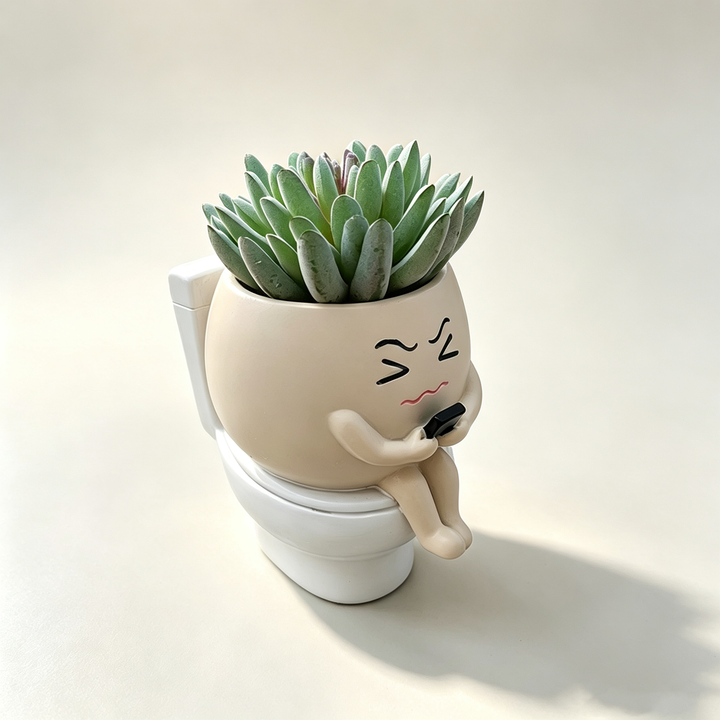 Fun resin succulent planter
