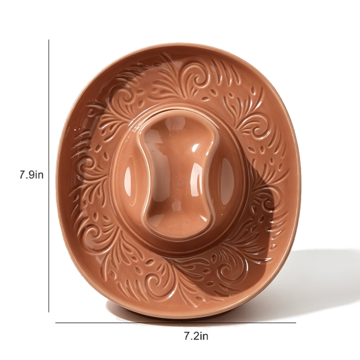Creative Ceramic Cowboy Hat Wall-Mounted Vase