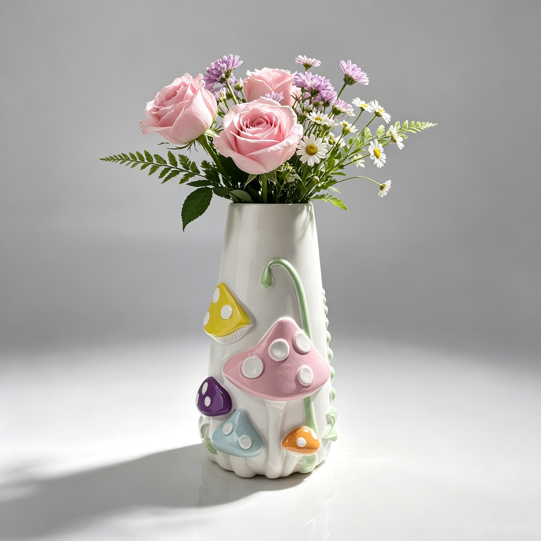 New mushroom-shaped resin flowerpot
