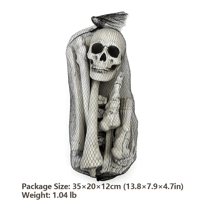 Halloween Realistic Human Bone Set (12-Piece Set)