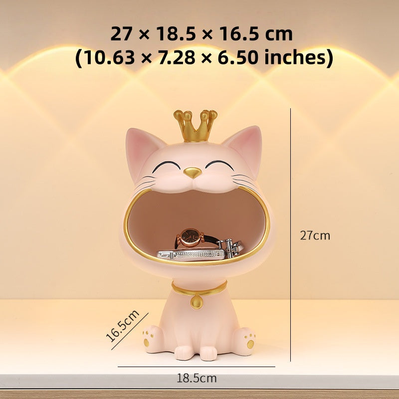 Big Mouth Cat Key Storage Decoration