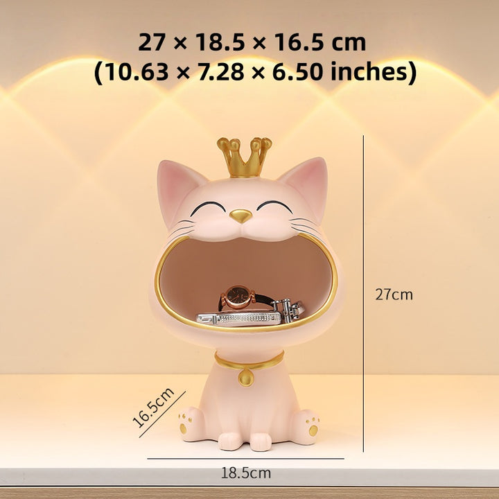 Big Mouth Cat Key Storage Decoration