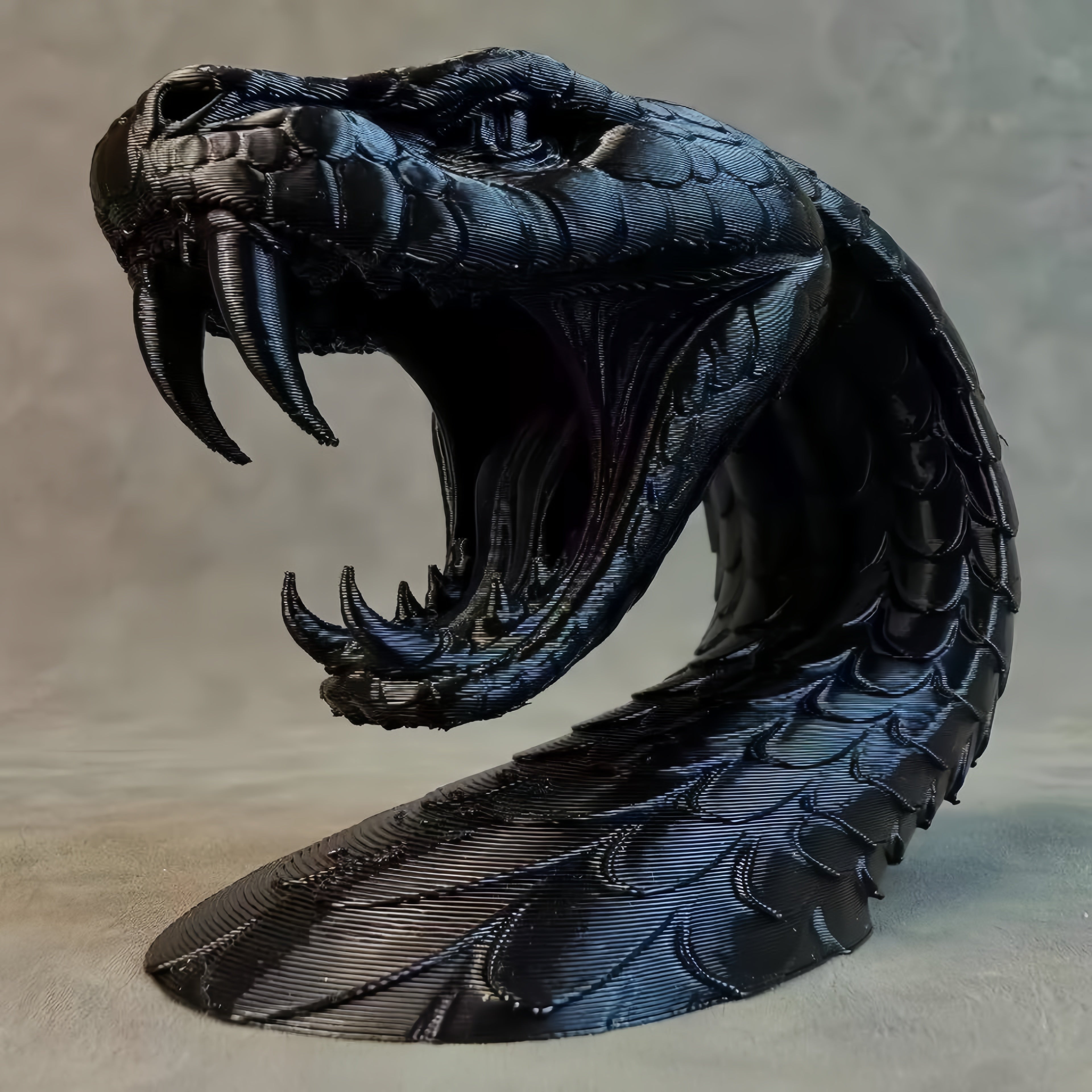 Serpent Head Sculpture