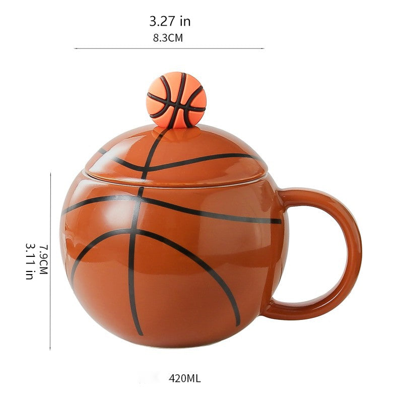 Basketball-Themed Mug — Sports Memorabilia