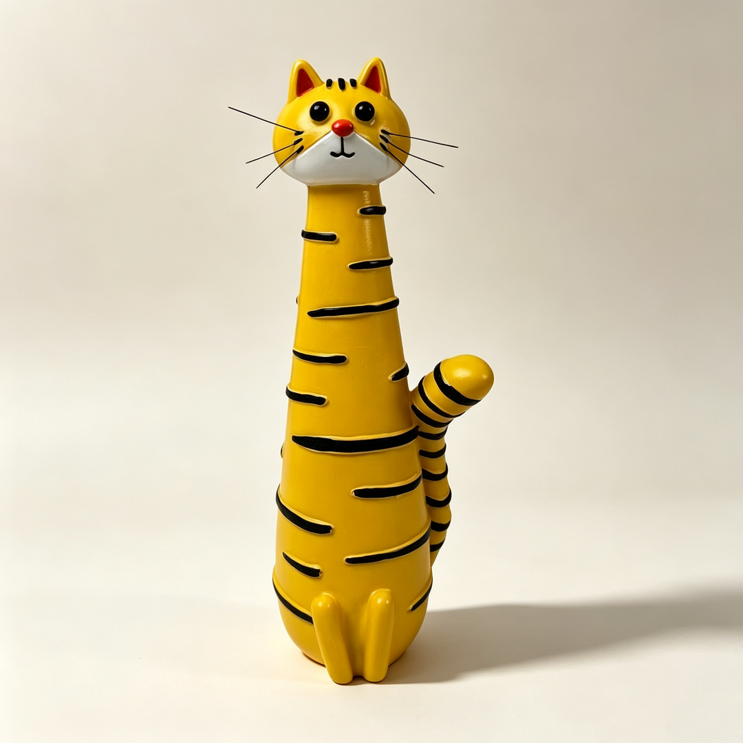 Playful Handmade Resin Cat and Dog Shaped Vases