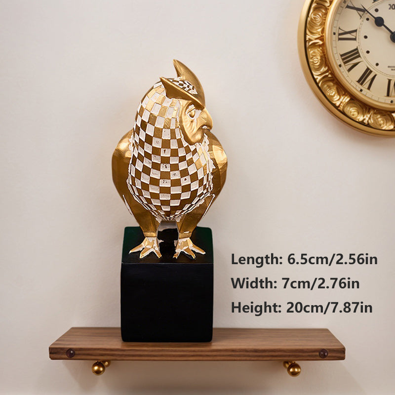 High-end gold owl ornament