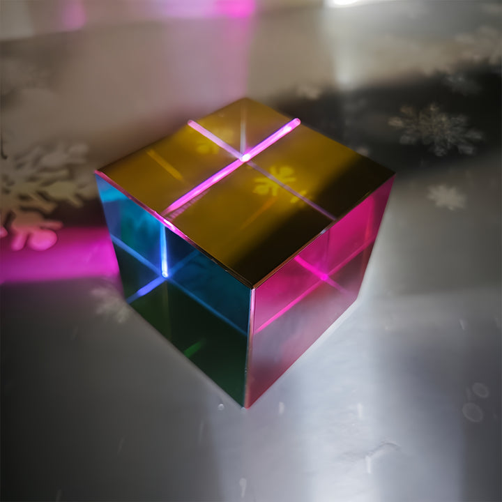 Multicolor Solid Crystal Cube Stress-Relief Puzzle Toy