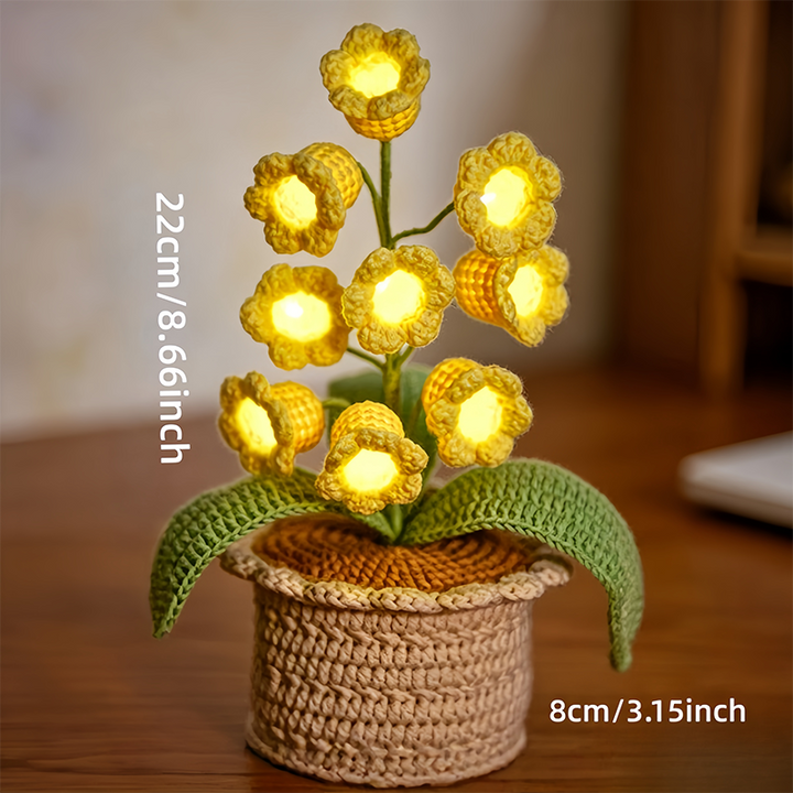 Exquisite Hand-Woven Yarn Potted Plant