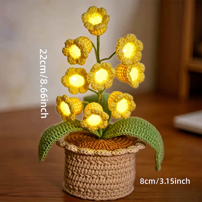 Exquisite Hand-Woven Yarn Potted Plant
