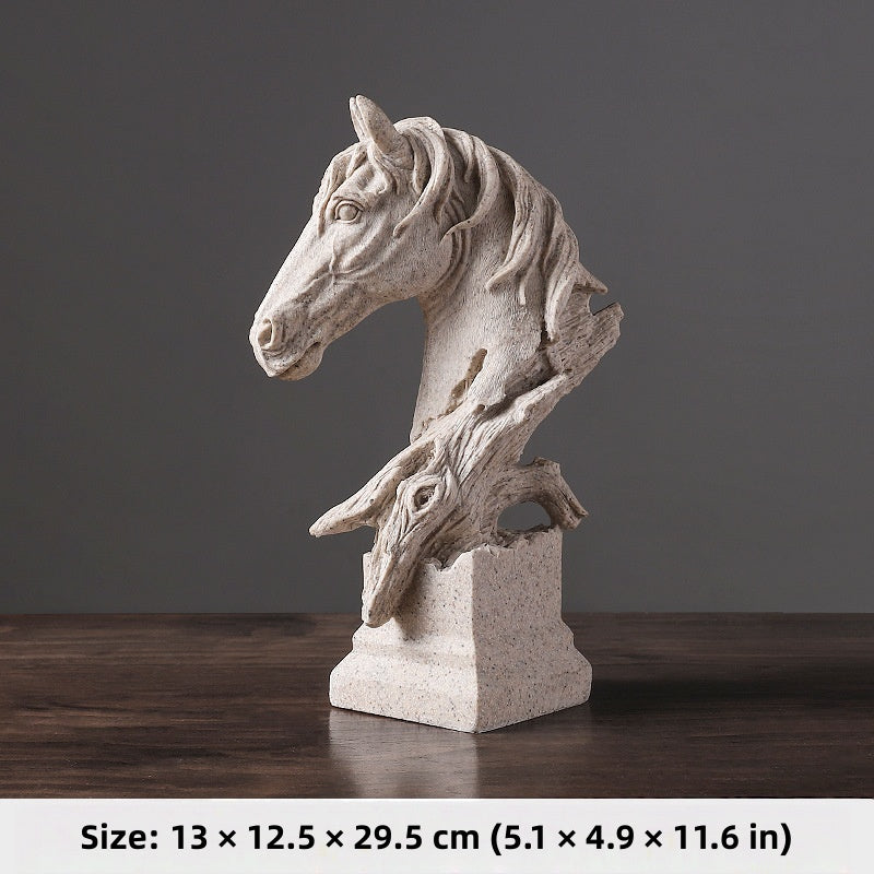 Equinox Grace – Modern Horse Head Sculpture