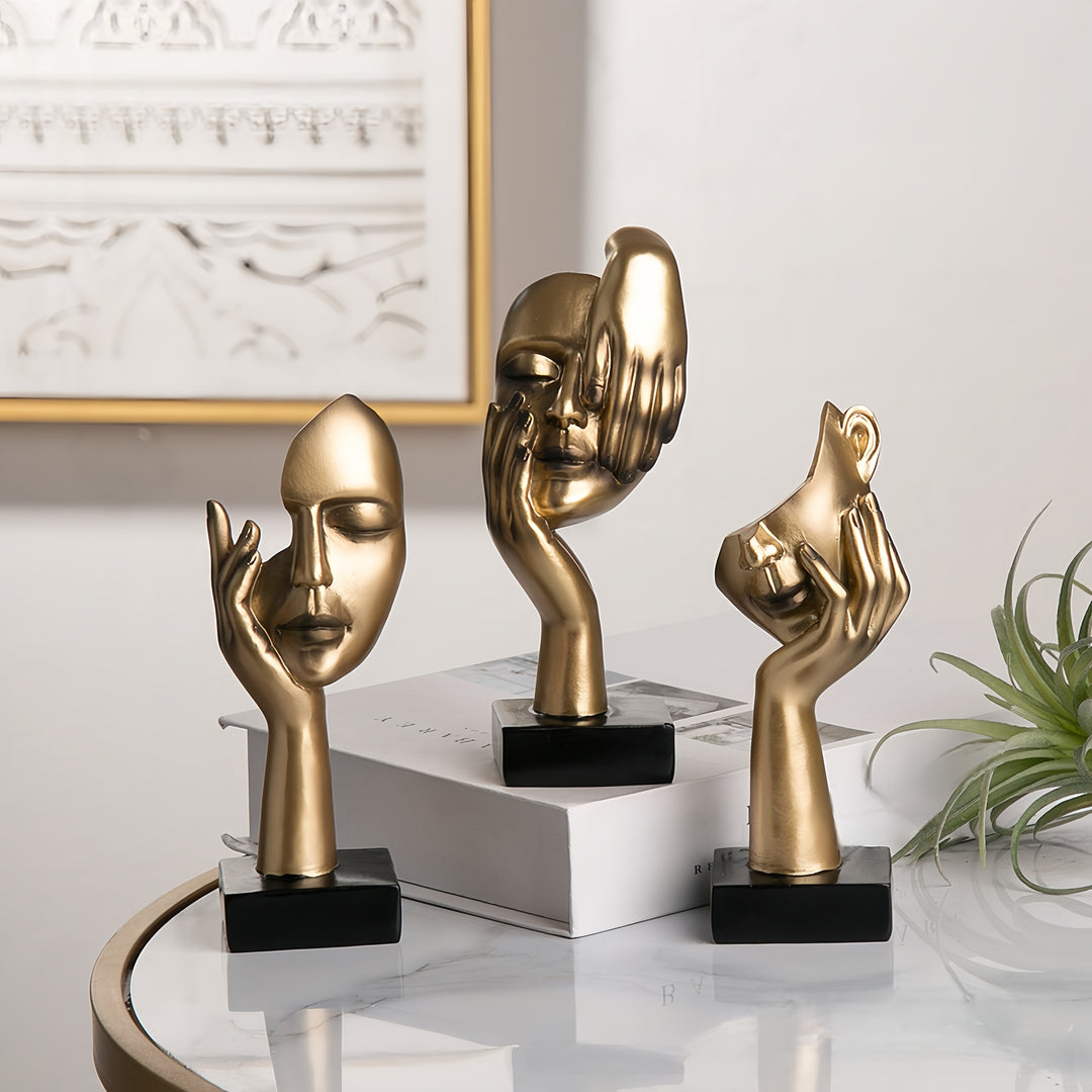 Abstract Face Sculpture