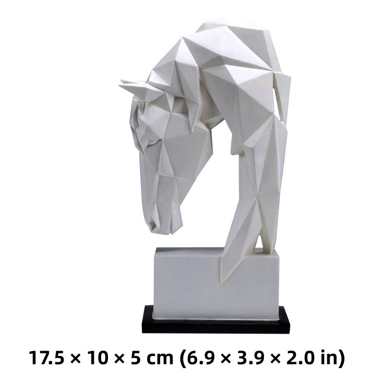 GeoStallion – Abstract Horse Head Sculpture