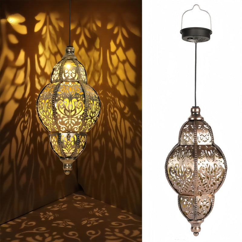 Solar-Powered Cutout Ambient Projection Garden Light