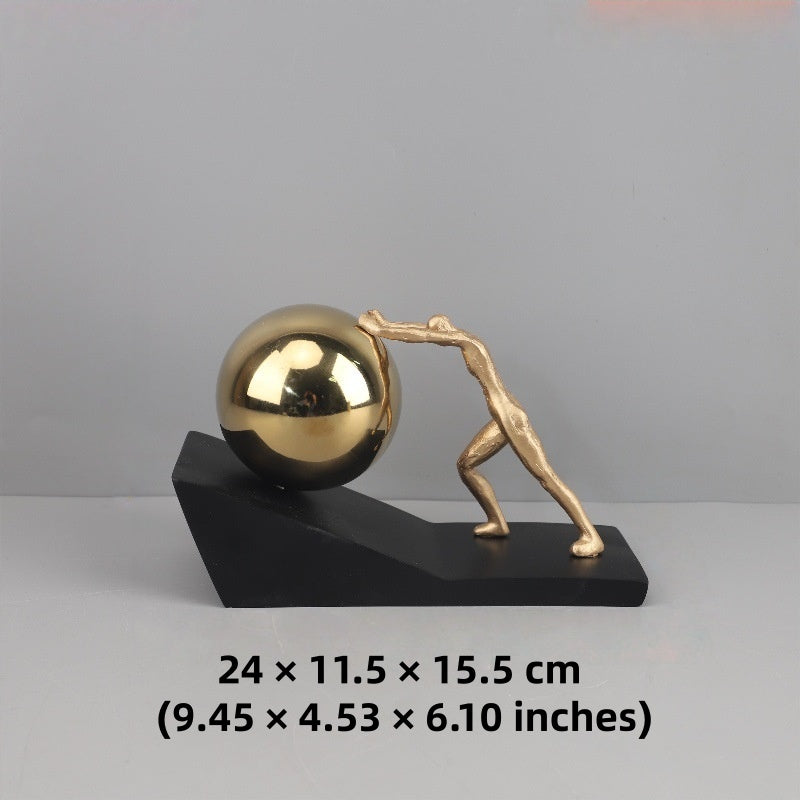 Sisyphus Figure Desk Sculpture
