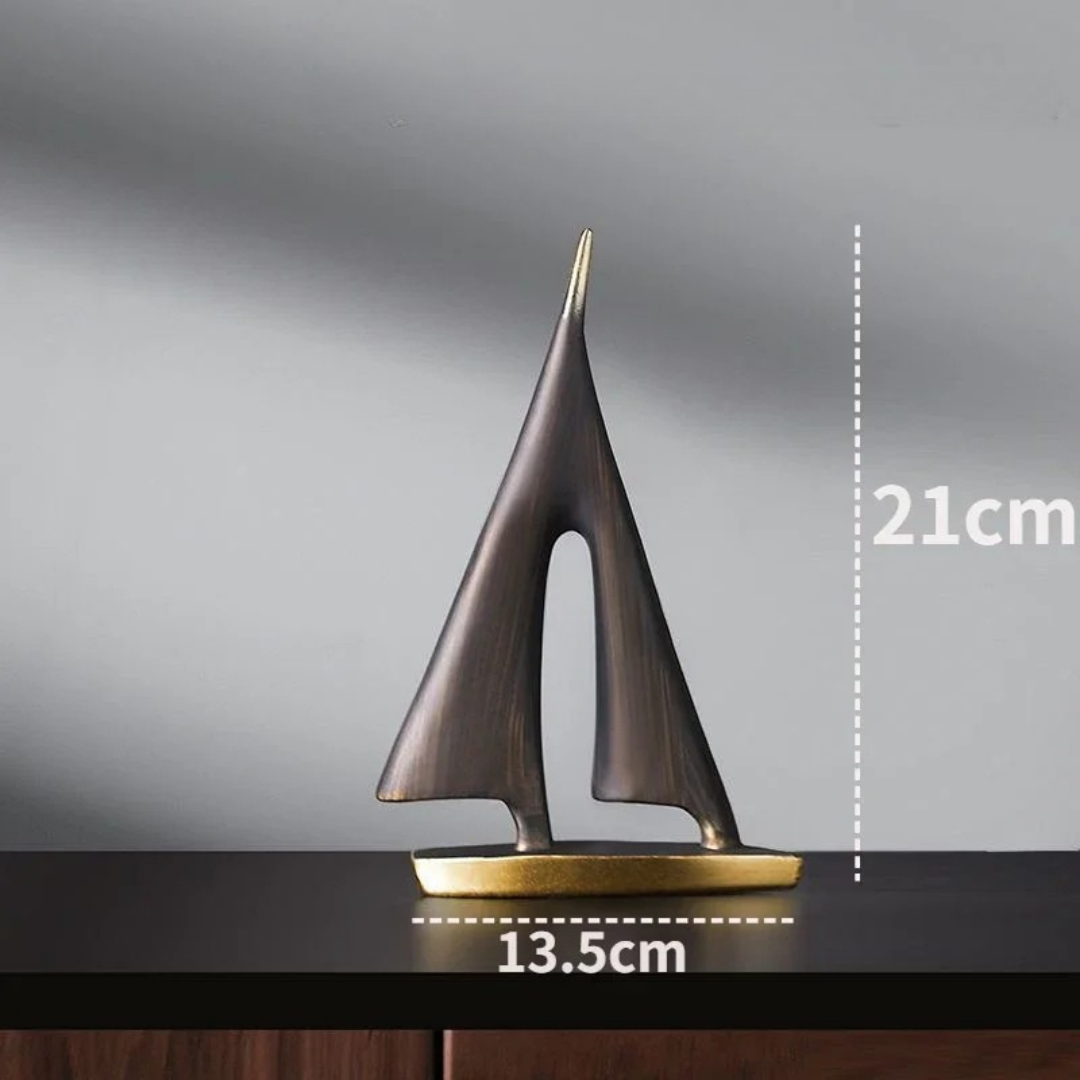 Winds of Serenity Resin Sailboat Decor