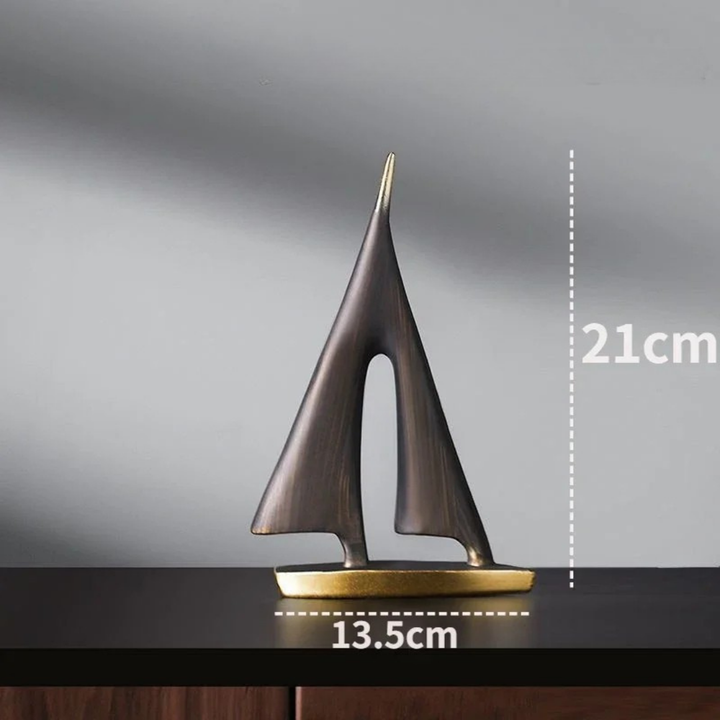 Winds of Serenity Resin Sailboat Decor