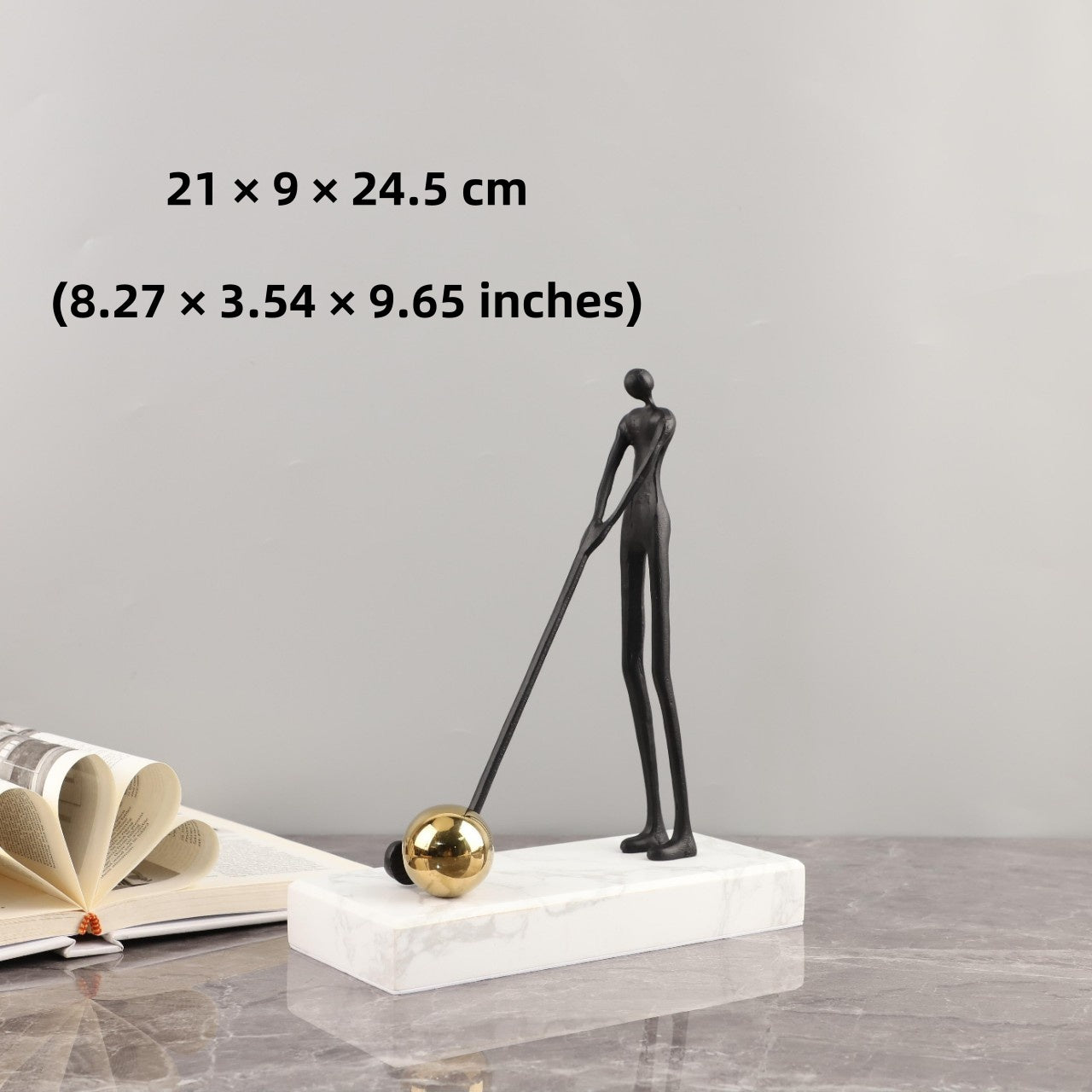 Abstract Golfer Figurine