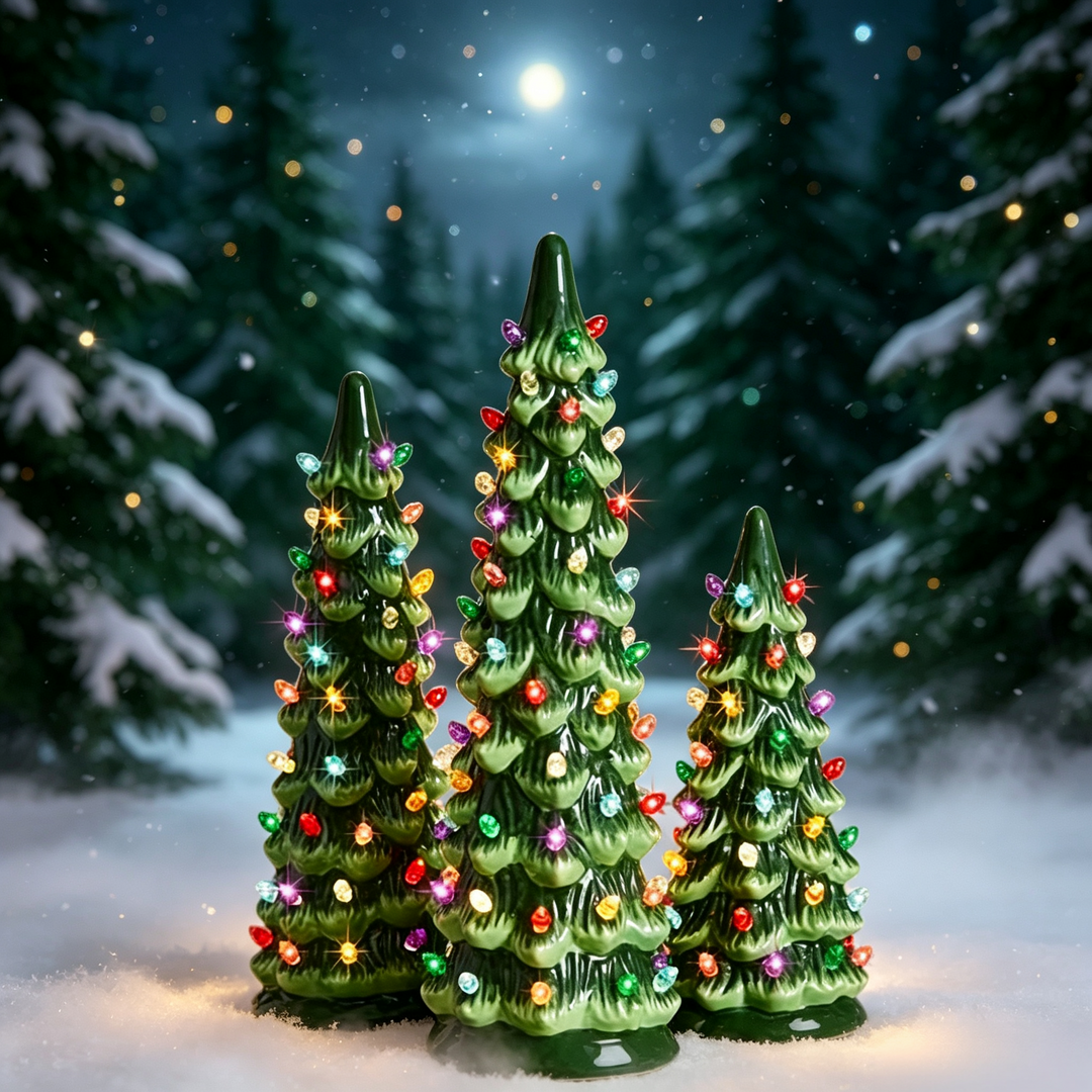 Light-up Christmas tree ornaments