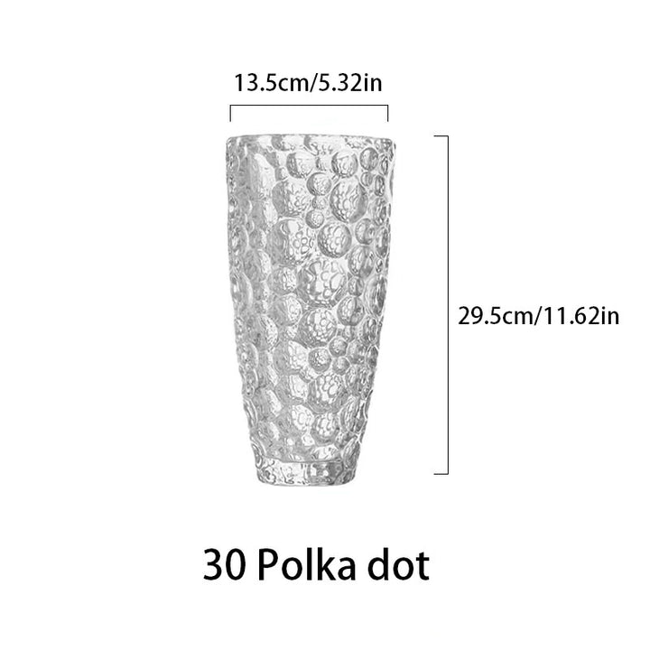 European-style floral arrangement (polka-dot vase)