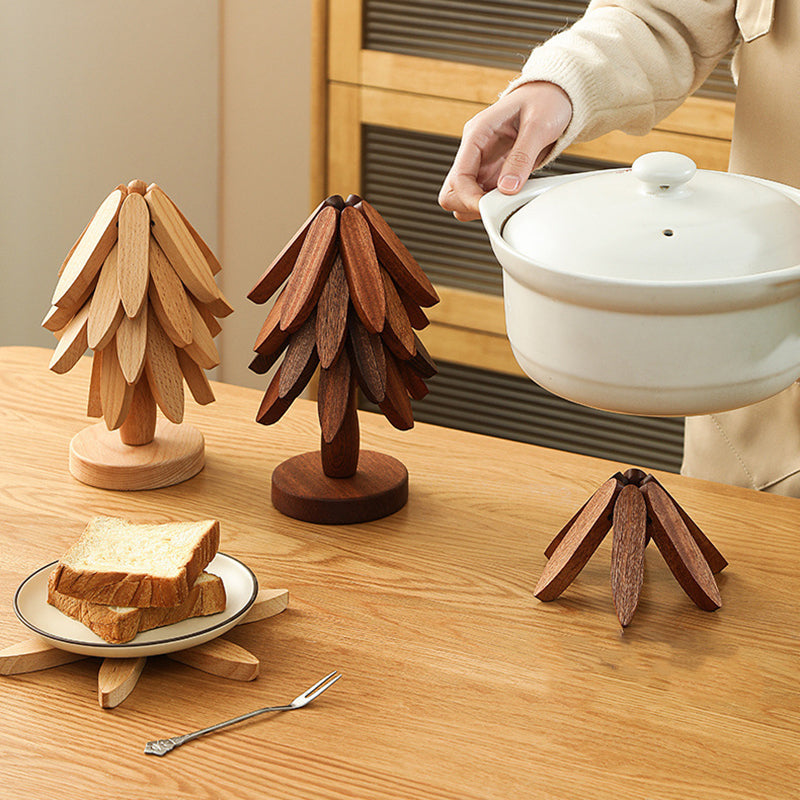 Premium Heat-Resistant Solid Wood Trivet