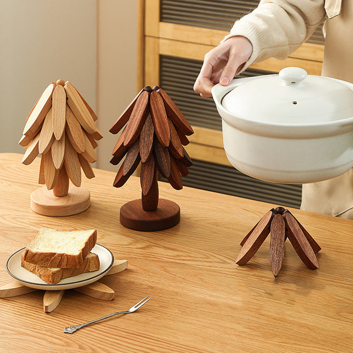 Premium Heat-Resistant Solid Wood Trivet